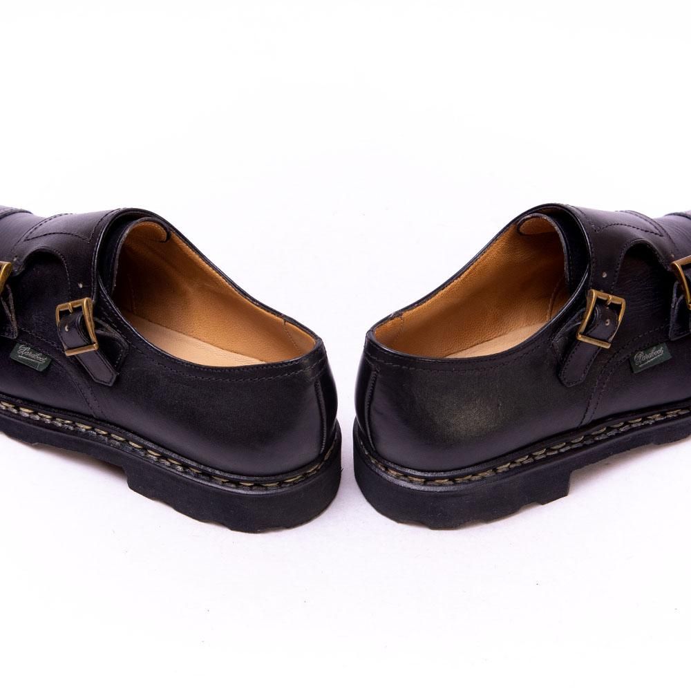 パラブーツ Paraboot ウィリアム ダブルモンク 革靴 サイズ6 ブラック パラブーツ Paraboot 981412 ビジネスシューズ ウィリアム