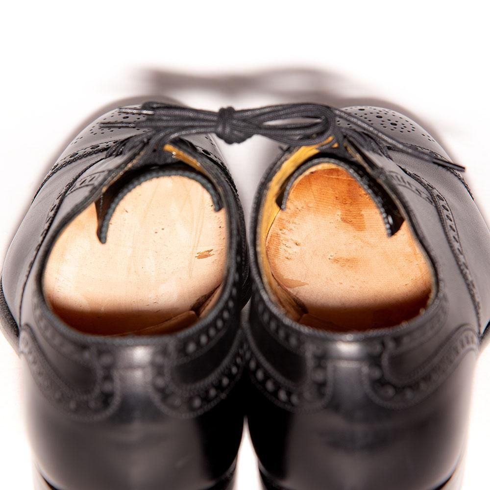 グレンソン セミブローグ ブラック FOOTMASTER サイズ6.5 - 中古革靴