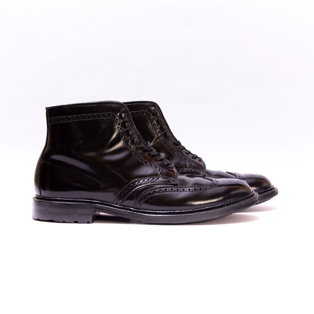 オールデン 44651HC ウイングチップブーツ ブラックコードバン サイズ10.5D - 中古革靴販売|革靴の通販ラスタイルシューズショップ