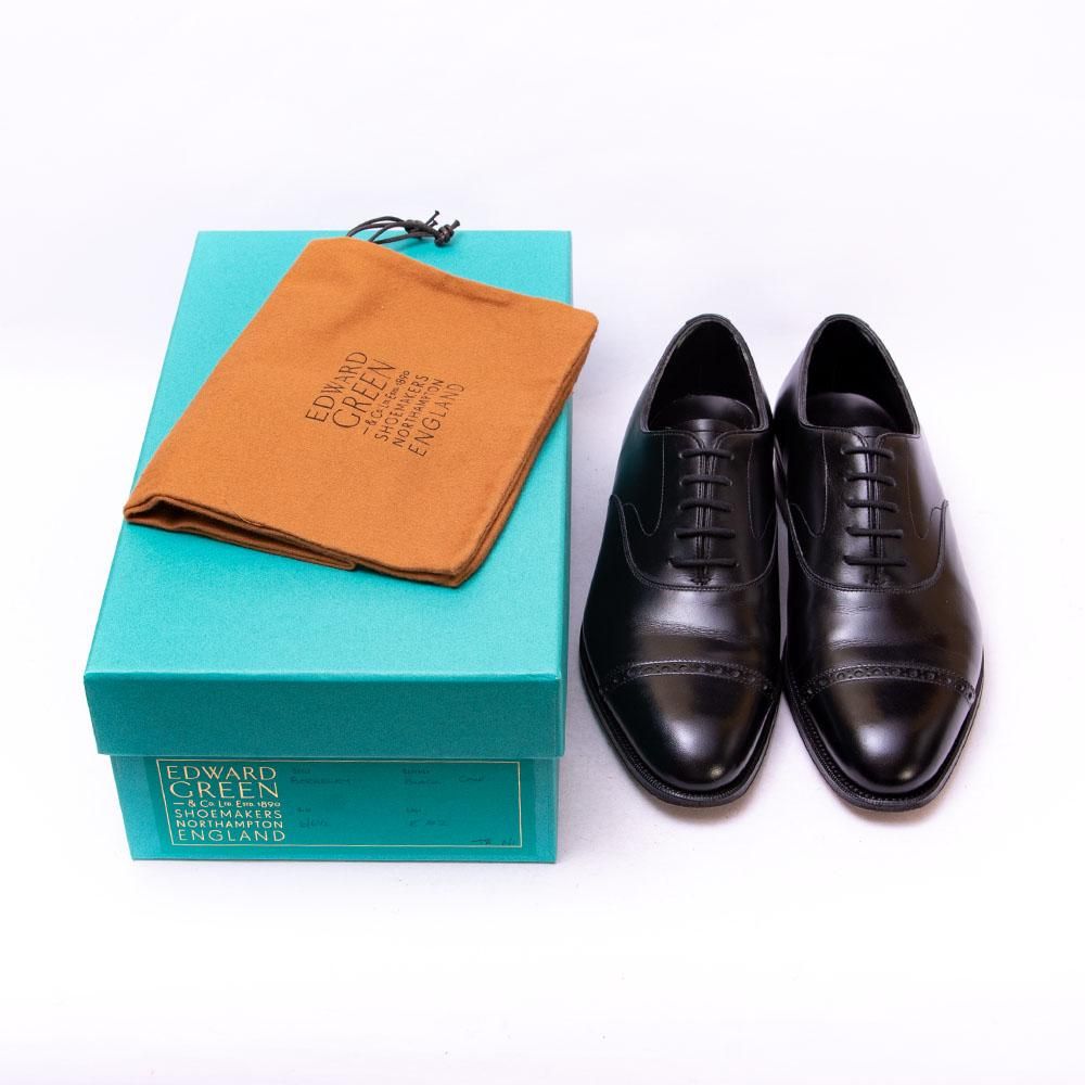 エドワードグリーン BERKELEY(バークレー)パンチドキャップ ブラック