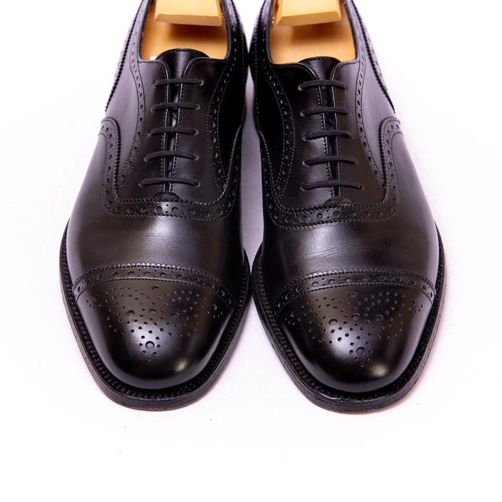 激レア★極美品★JM WESTON 310 セミブローグ　ブラック　UK8D 希少 美品【J.M.WESTON】ジェイエムウエストン 310 セミブローグ