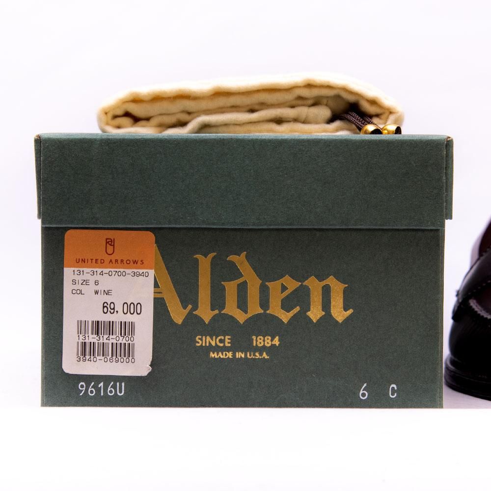 オールデン 9616U コインローファー コードバン バーガンディ アン