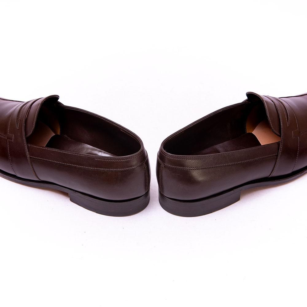 純正ツリー付　ジョンロブ　アドレイ　8E　ダークブラウン　0215ラスト ジョンロブ ADLEY(アドレイ)コインローファー ダークブラウン サイズ