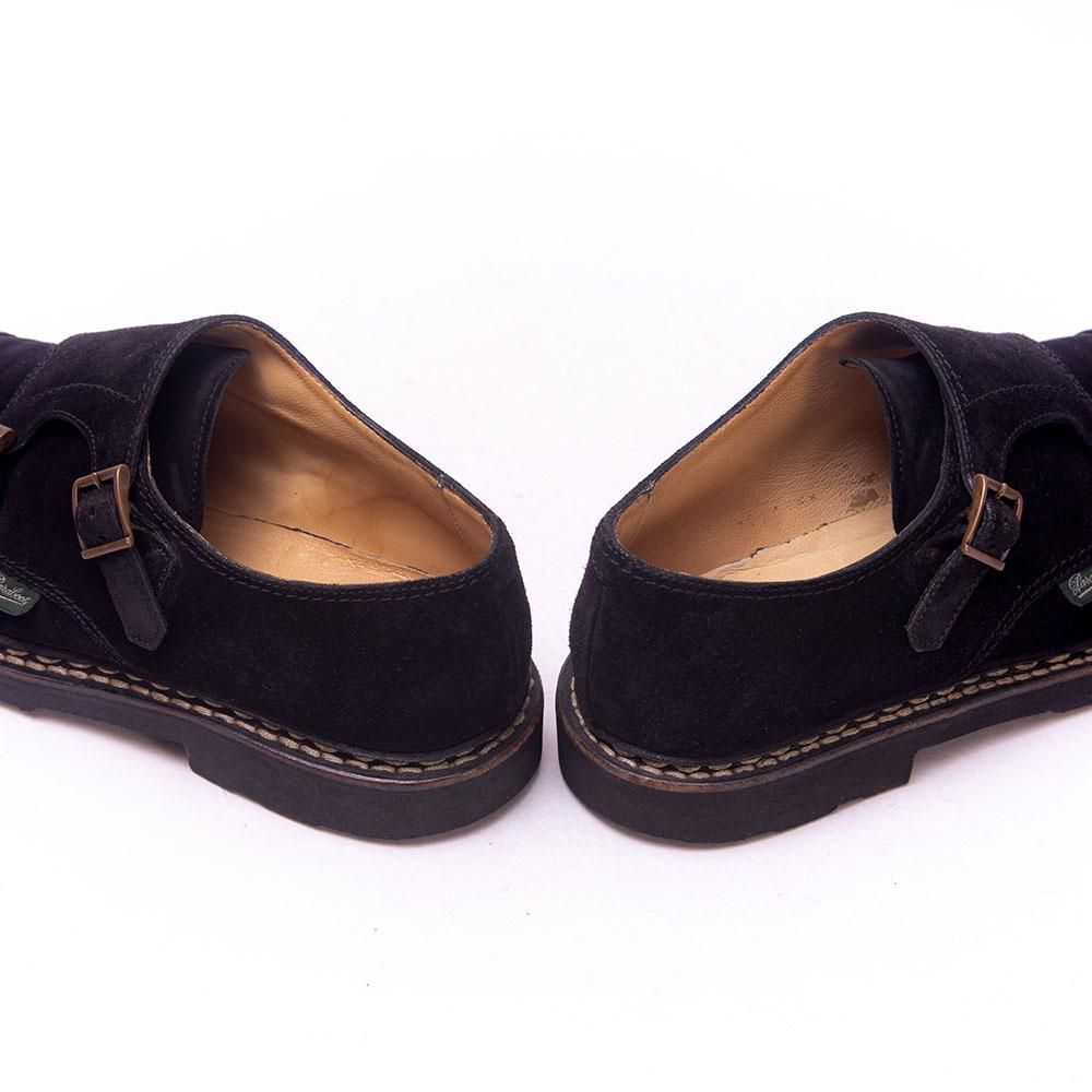 Paraboot William ブラック ダブルモンク サイズ6 状態良し パラブーツ WILLIAM(ウィリアム) ダブルモンク ブラックスエード