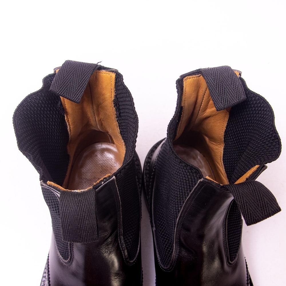 トリッカーズ M6026 サイドゴアブーツ ウイングチップ ブラック サイズ