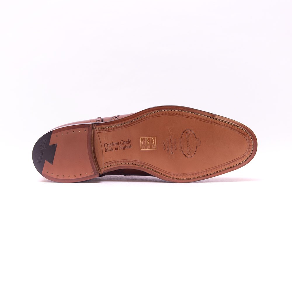 チャーチ DIPLOMAT(ディプロマット)セミブローグ ウォルナット ネバダカーフ サイズ85F - 中古革靴販売|革靴の通販ラスタイル