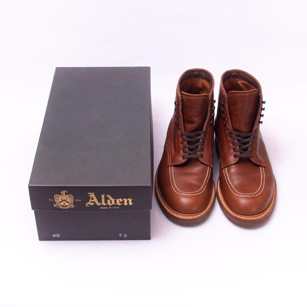 オールデン 405 インディーブーツ ブラウン サイズ9D - 中古革靴