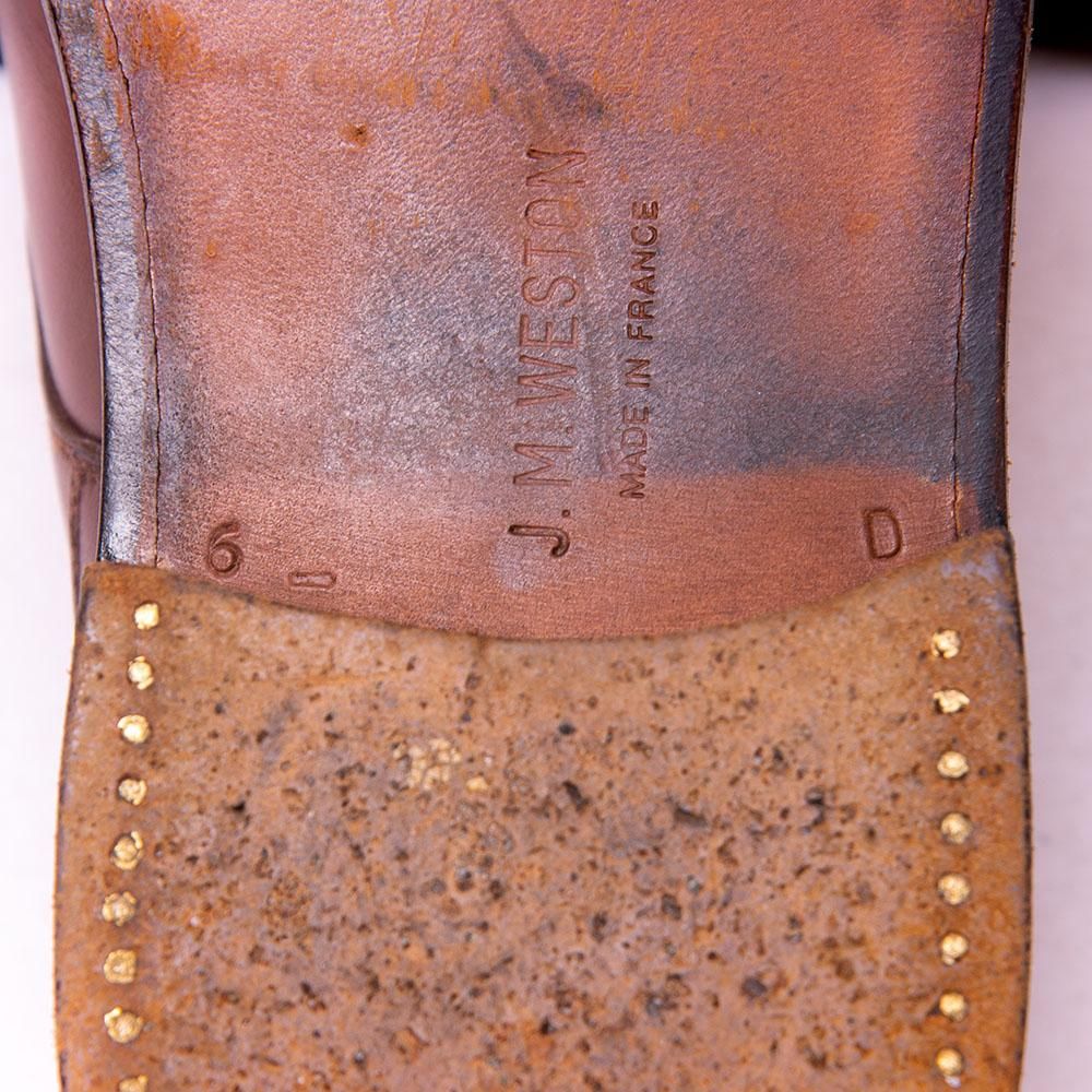 ジェイエムウエストン 641ゴルフ(GOLF) Uチップ ロシアンカーフ タン