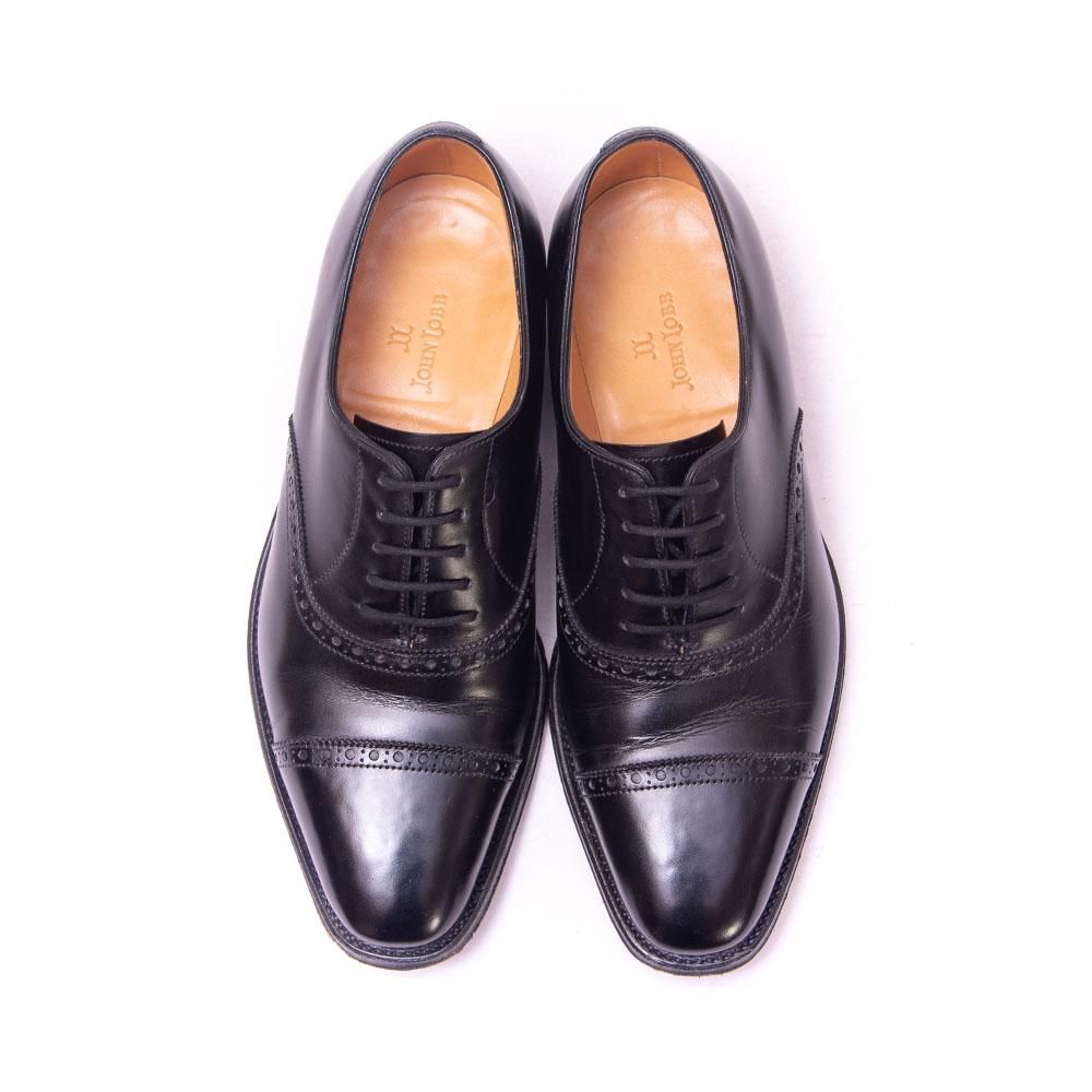 ジョンロブ AVON(エイボン)クォーターブローグ ブラック サブ