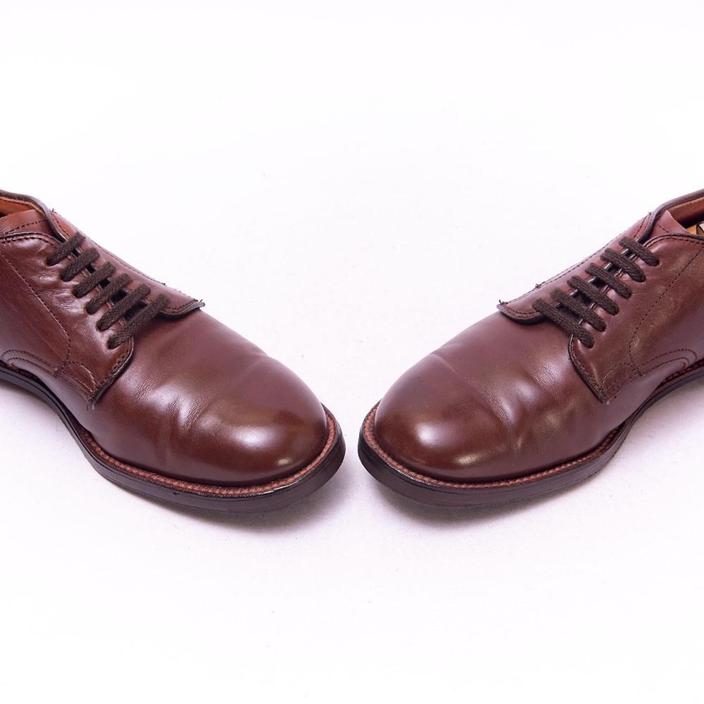 ダイチ　ALDEN オールデン ミリタリーラスト　53713 オールデン ミリタリーラスト プレーントゥ カーフ ブラウン