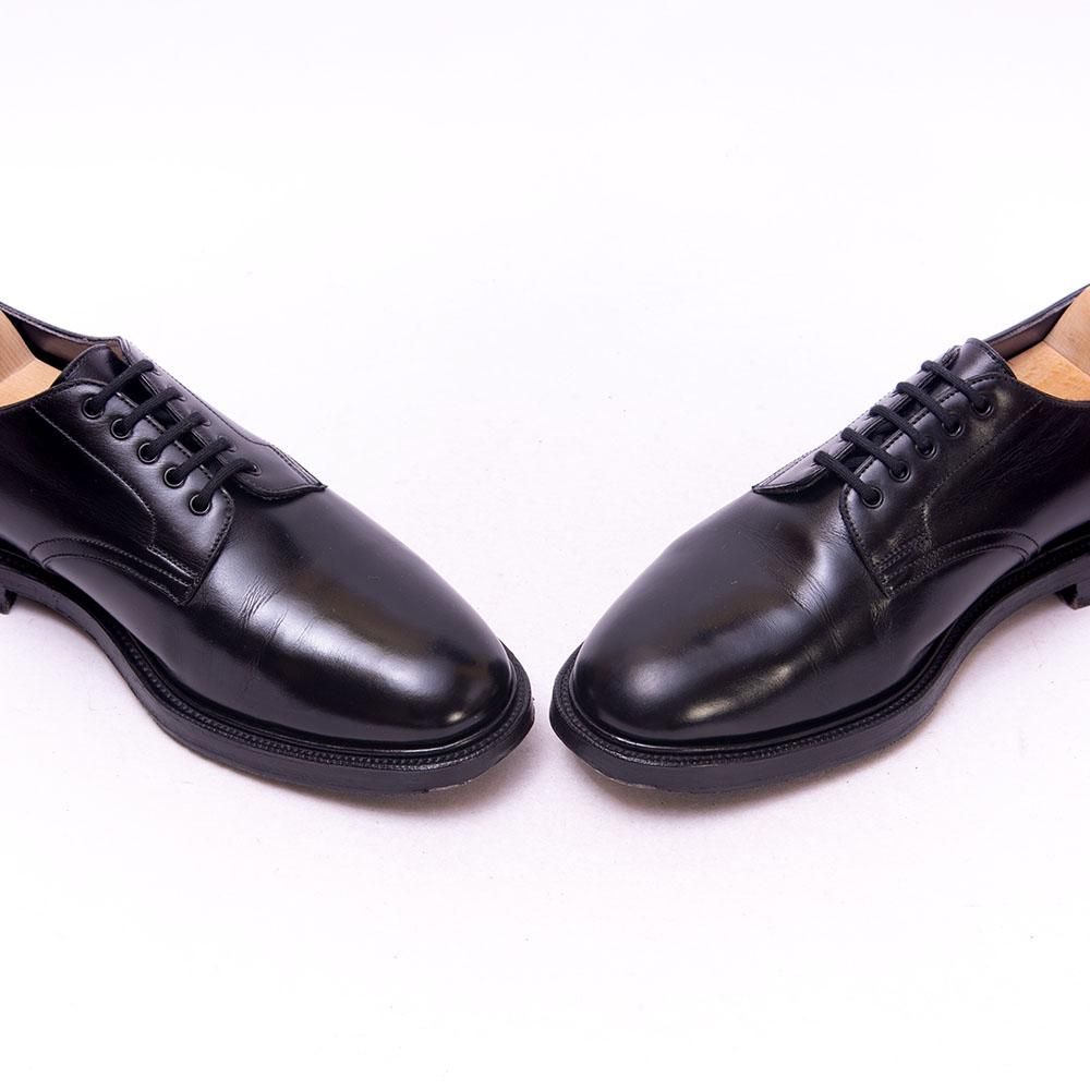 EDWARDGREEN×MACKINTOSH別注 プレーントゥ エドワードグリーン プレーントゥ ブラック MACKINTOSH