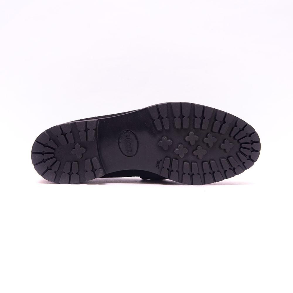 グッチ ビットローファー ブラックスエード サイズ42E - 中古