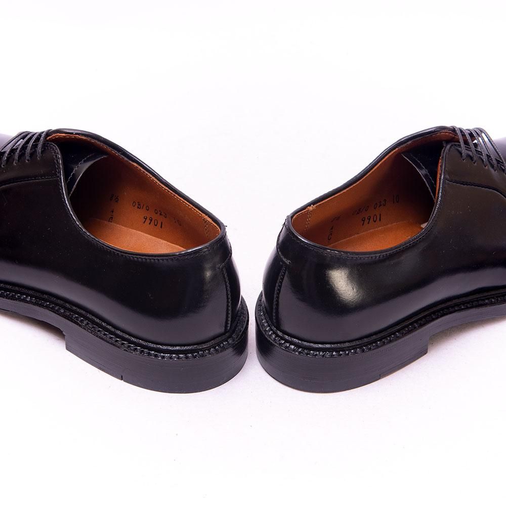 オールデン 9901 プレーントゥ コードバン ブラック サイズ8.5C - 中古