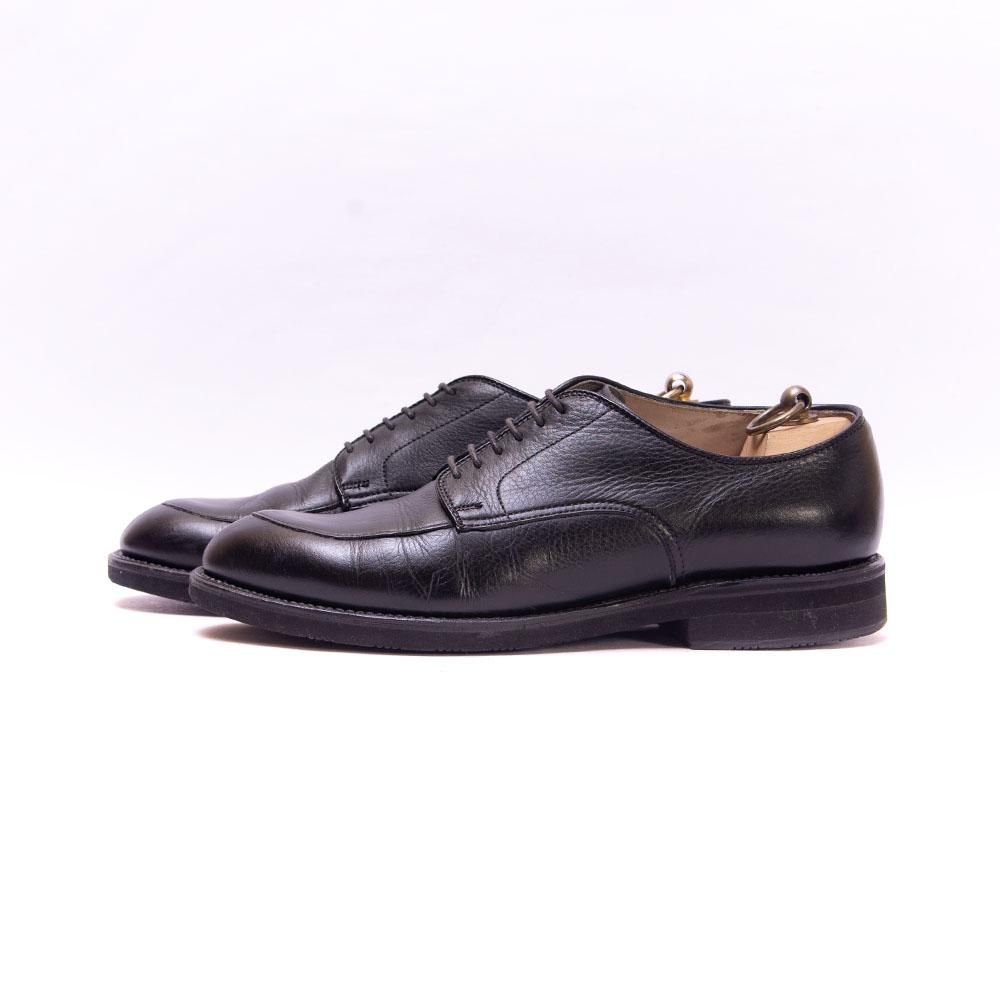 オールデン　ブラックレザー ドレスシューズ 別注 PLAIN TOE SHOES (カーフ・モディファイドラスト・シングル