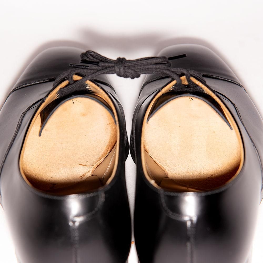 美品　CROCKETT＆JONES　HALLAM　7E　ブラック クロケット＆ジョーンズ HALLAM(ハラム) ストレートチップ
