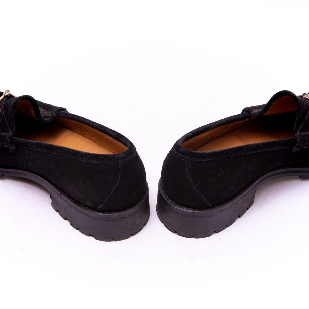 グッチ ビットローファー ブラックスエード サイズ39E - 中古革靴販売