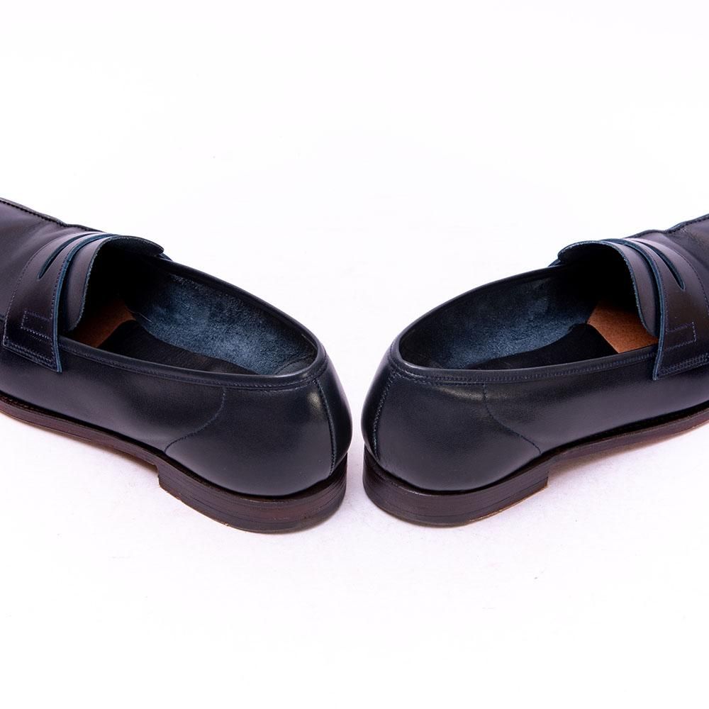 だ*ん様 Crockett&Jones×Paul Smith コインローファー クロケット＆ジョーンズ コインローファー ネイビー Paul Smith