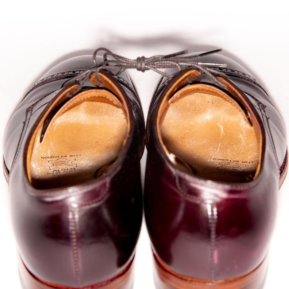 オールデン D9521パンチドキャップトゥ コードバン バーガンディ