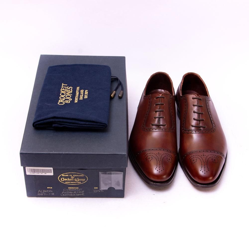 クロケット＆ジョーンズ ALBION(アルビオン) セミブローグ アデレード