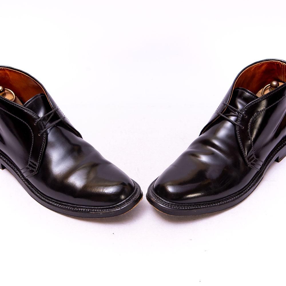 新品未着用 Alden 1340ブラックコードバン チャッカブーツ 8 D オールデン 1340 チャッカブーツ ブラック コードバン サイズ9.5D