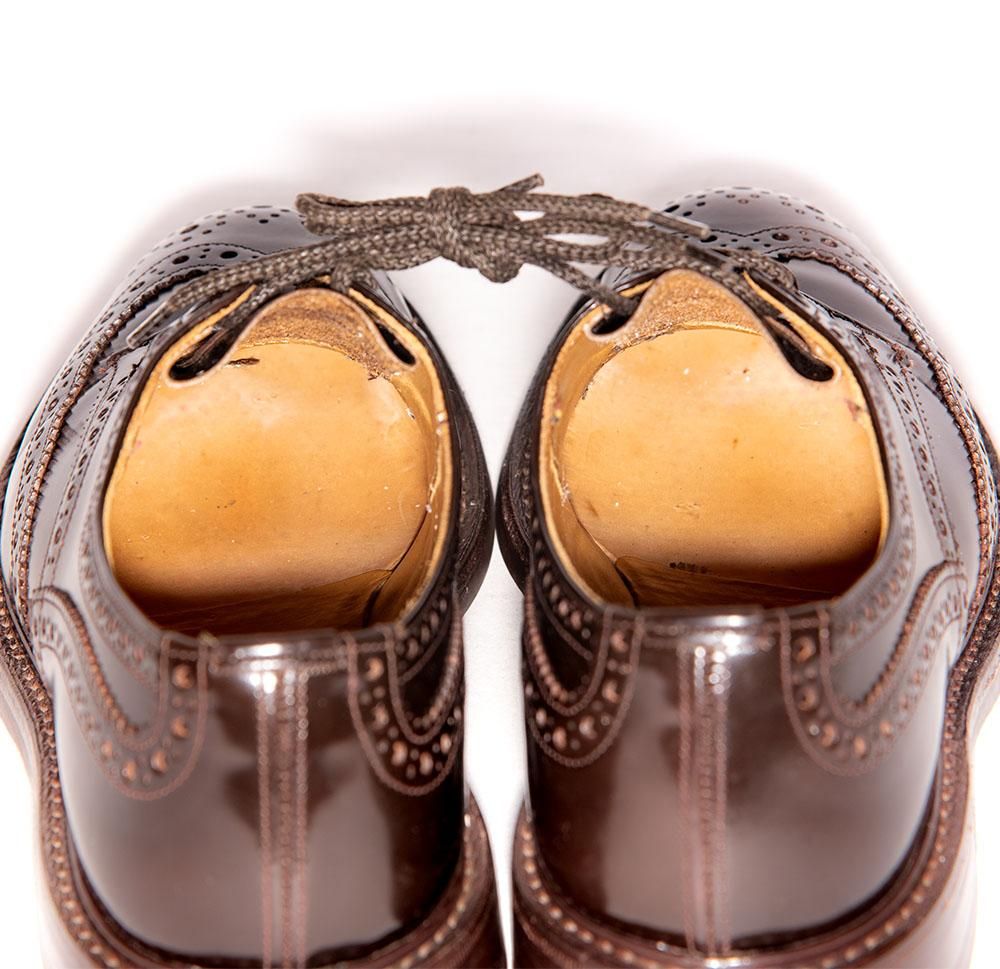 トリッカーズ　ウイングチップ ブラウン Tricker's 美品 トリッカーズ ウイングチップ M5633 バートン