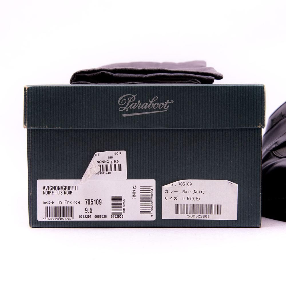パラブーツ AVIGNON(アヴィニョン)Uチップ スプリットトゥ ブラック