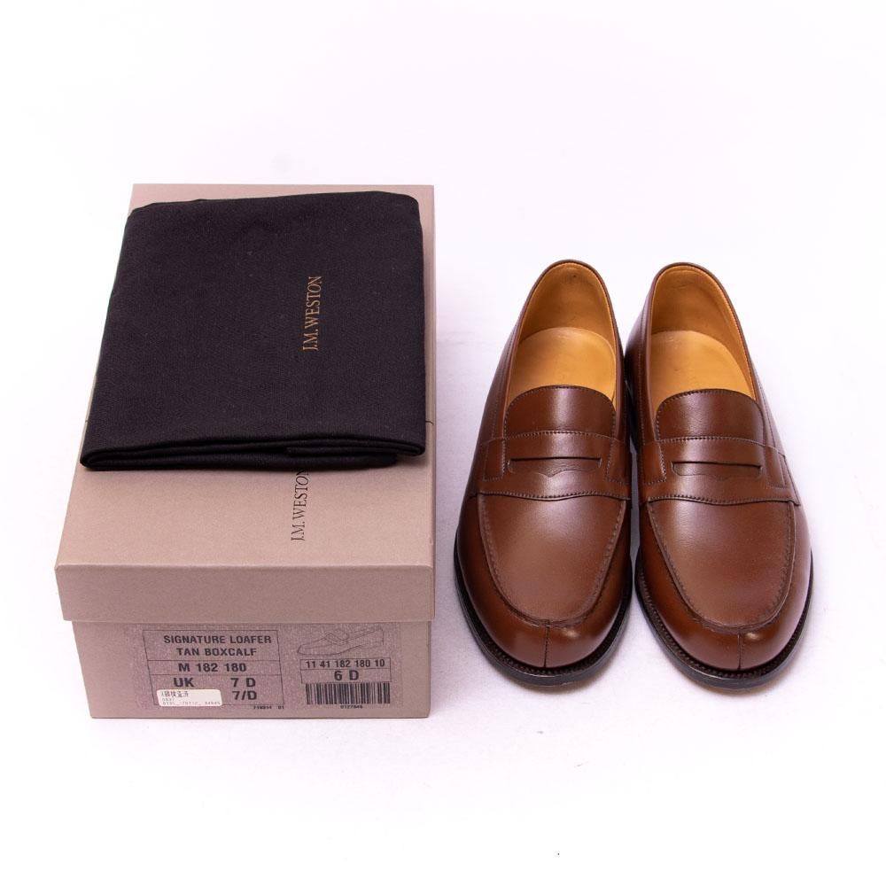 J.M.WESTONシグネチャーローファー180 ボックスカーフ ジェイエムウエストン 180 シグニチャーローファー タン ボックス