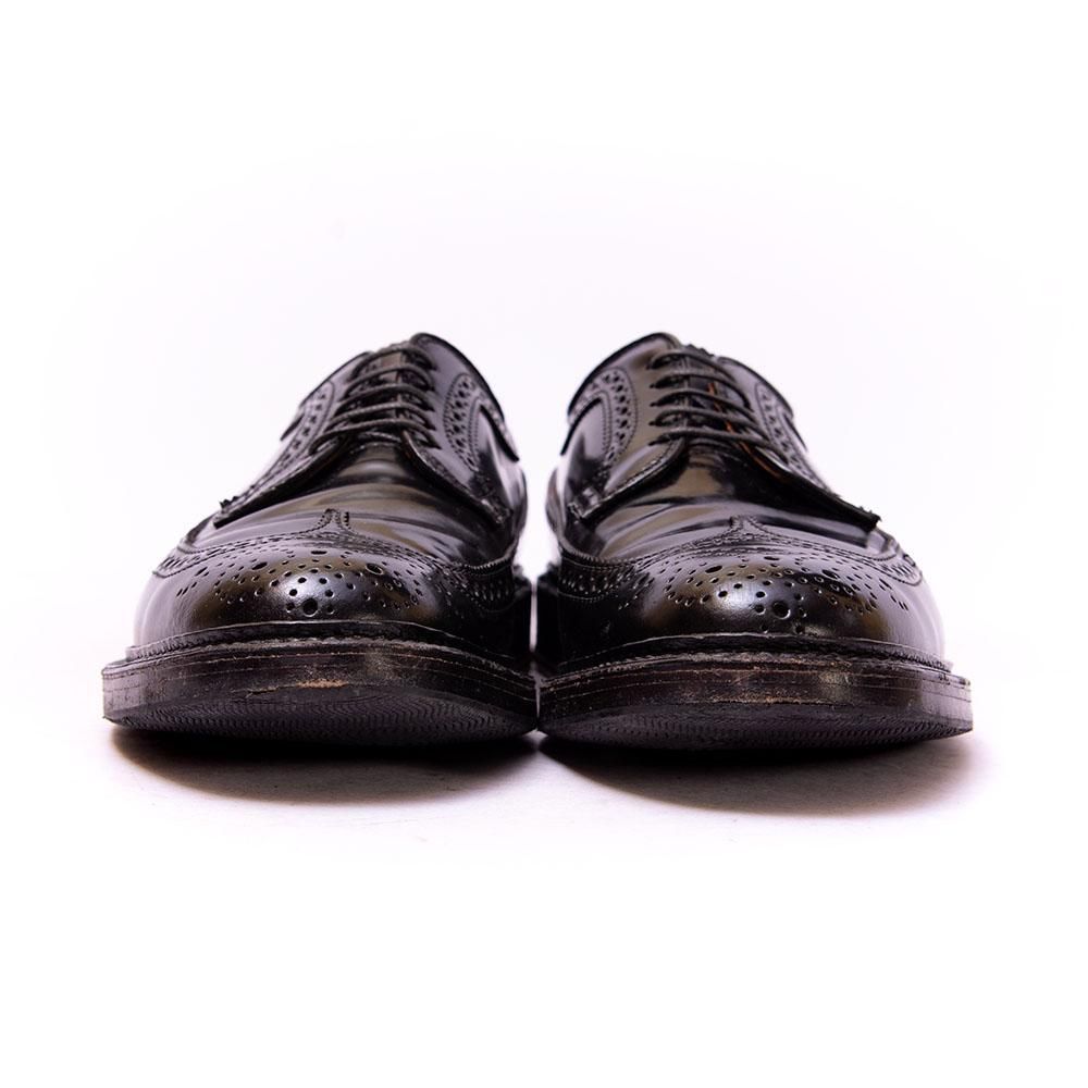 8/15まで！alden 9751 ブラックコードバンウィングチップ 時代を超えるエレガンス：オールデン 9751 コードバン
