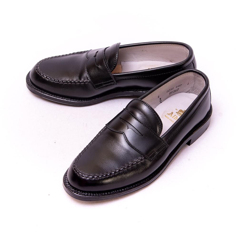 オールデンペニーローファー6D alden カーフ黒アメカジアメトラ オールデンペニーローファー6D alden カーフ黒アメカジアメトラ