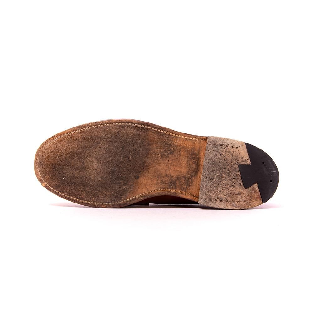 Alden 983 カーフレザー　ブラウン ローファー 9 1/2 B D ビンテージ】【オールデン】【Alden】【ペニーローファー