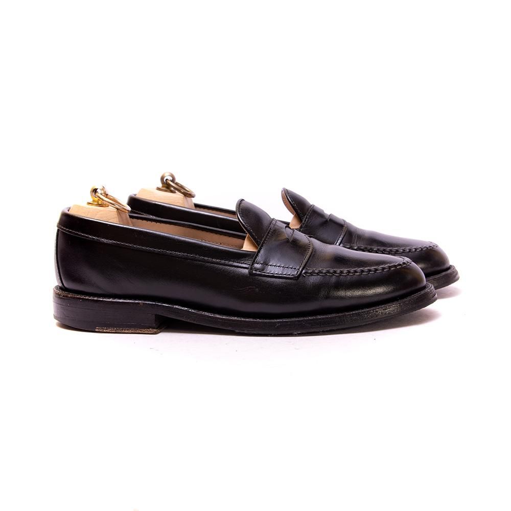 靴 w box ALDEN 981 Black Penny Loafer 981 - Leisure Hand Sewn in Black Calfskin – ALDEN SHOES