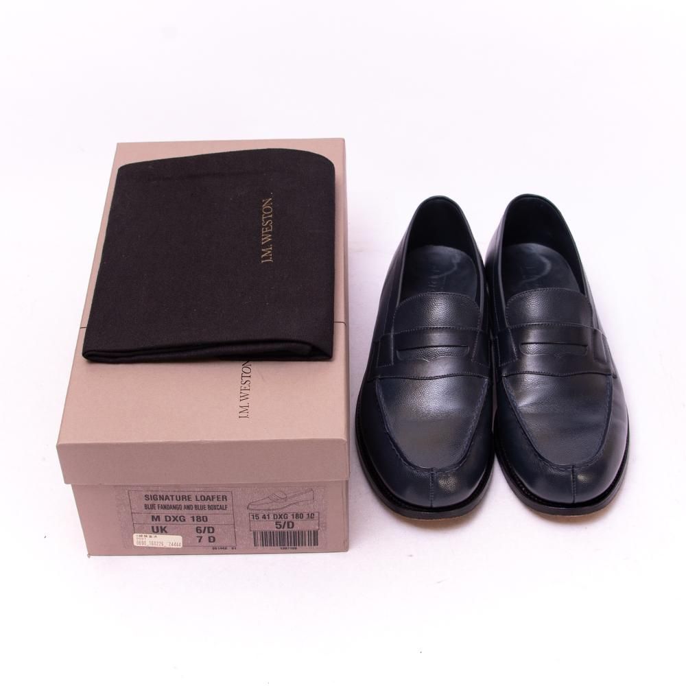 ジェイエムウエストン 180 シグニチャーローファー ブルーファン