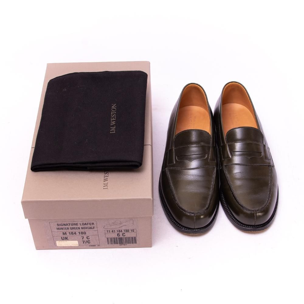 J.M.WESTON 180 シグネチャーローファー　ハンターグリーン　6/D J.M.WESTON 180 シグネチャーローファー ハンターグリーン 6/D ゴルフ