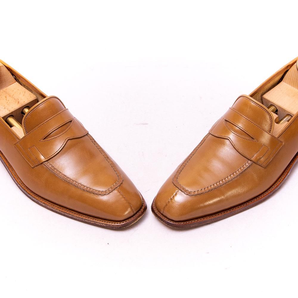 美品 ジョンロブ アシュレイ革靴 英国 本革 レザーシューズ ローファー ドンドン見直し】良品○JOHN LOBB ジョンロブ ASHLEY/アシュレイ