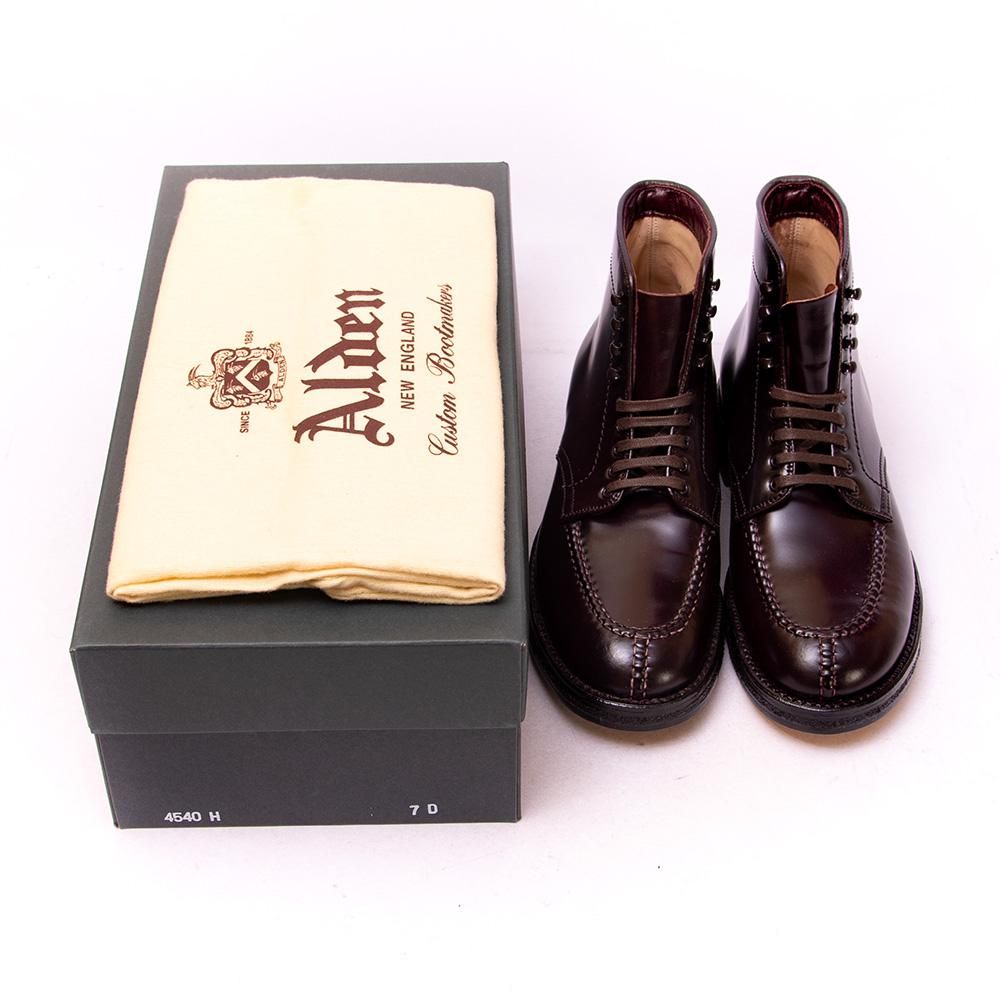 オールデン　4540H タンカーブーツ　コードバン　バーガンディー　24.5 Alden 4540H タンカーブーツ コードバン バーガンディー | アメカジラボ
