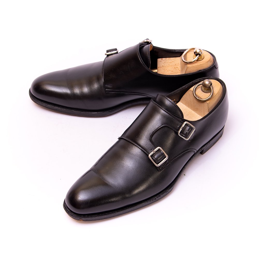 クロケット＆ジョーンズ LANGLEY(ラングレー) ダブルモンク ブラック ハンドグレード サイズ6.5D - 中古革靴販売|革靴の通販ラス
