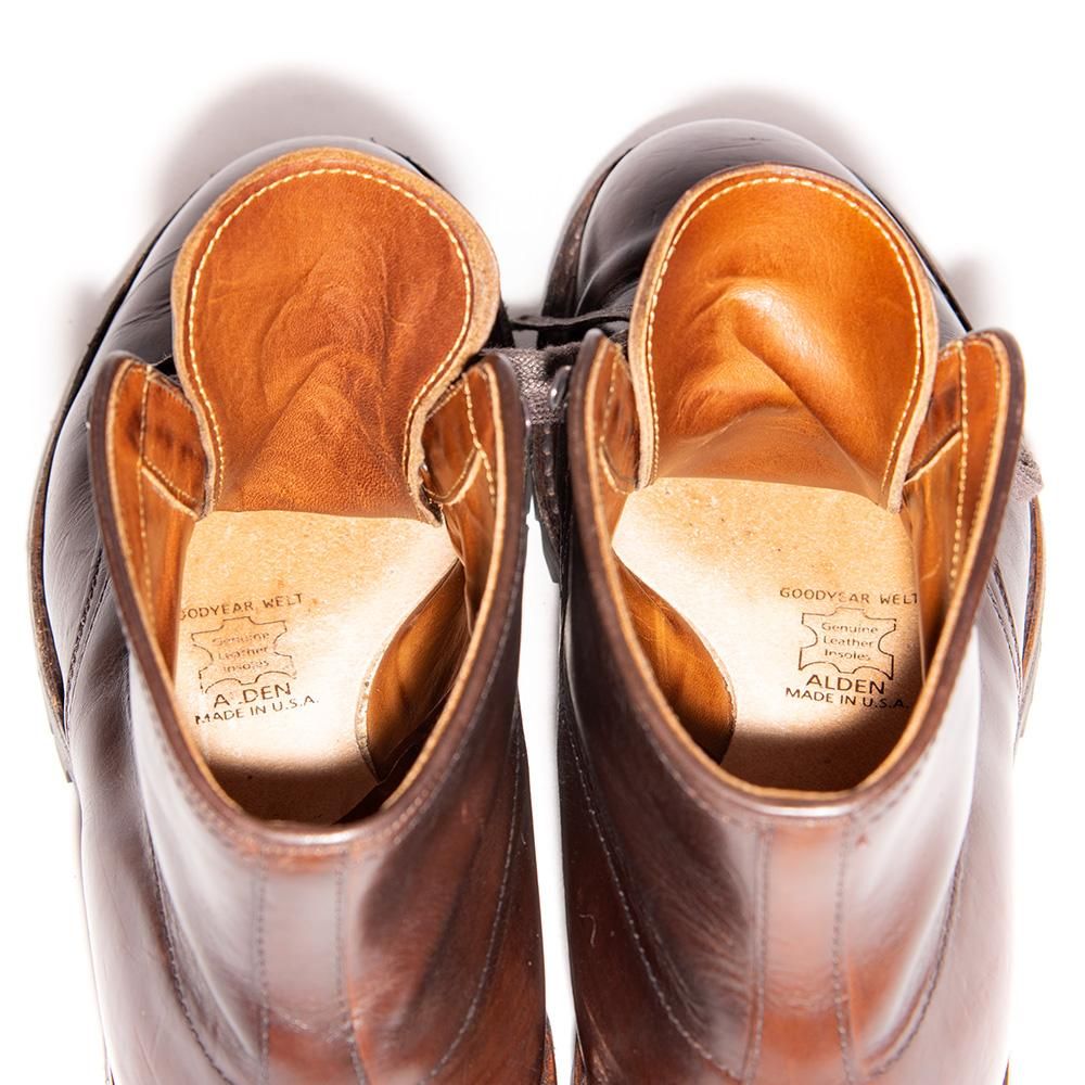 オールデン D8816H プレーントゥ レースアップブーツ クロムエクセル