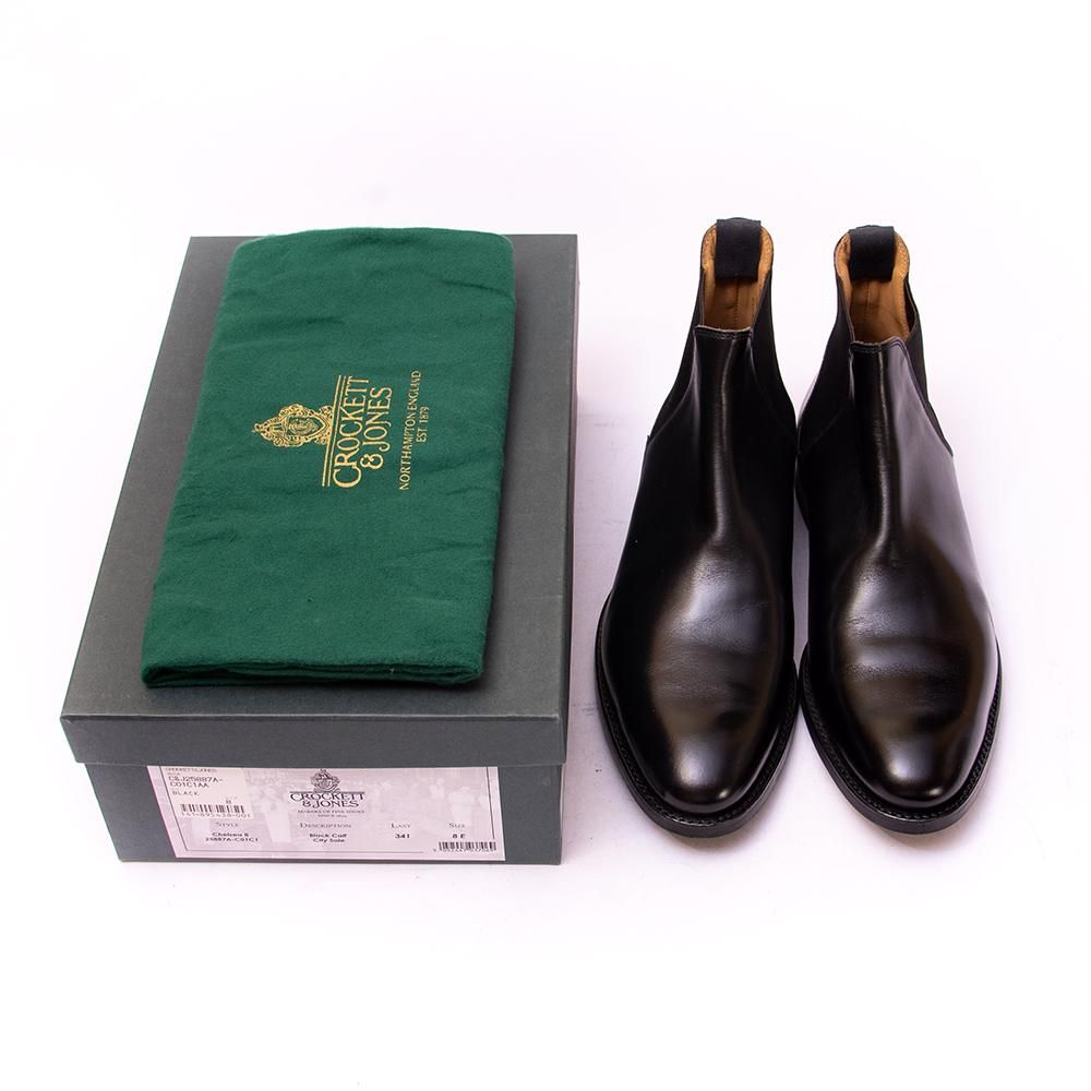 Crockett & Jones サイドゴアブーツ 黒＆シューツリー　8E Crockett & Jones サイドゴアブーツ 黒＆シューツリー 8E - メルカリ