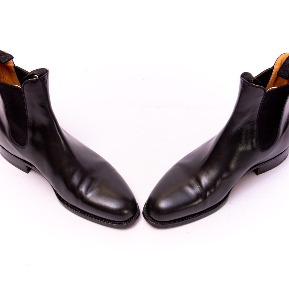 JMウエストン サイドゴアブーツ チェルシーブーツ ブラック カーフ サイズ7Ｈ J.M.WESTON ジェイエムウエストン 705 チェルシーブーツ