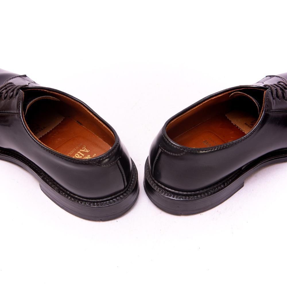 Alden 9901 ブラック プレーントゥ コードバン 6D Alden] 9901C ブラックコードバン プレーントゥ コマンドソール (ALDEN