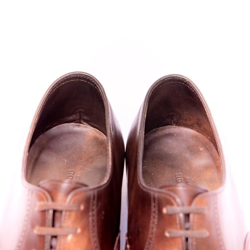 ジョンロブ PHILIP?(フィリップ2)パンチドキャップ ダークブラウン