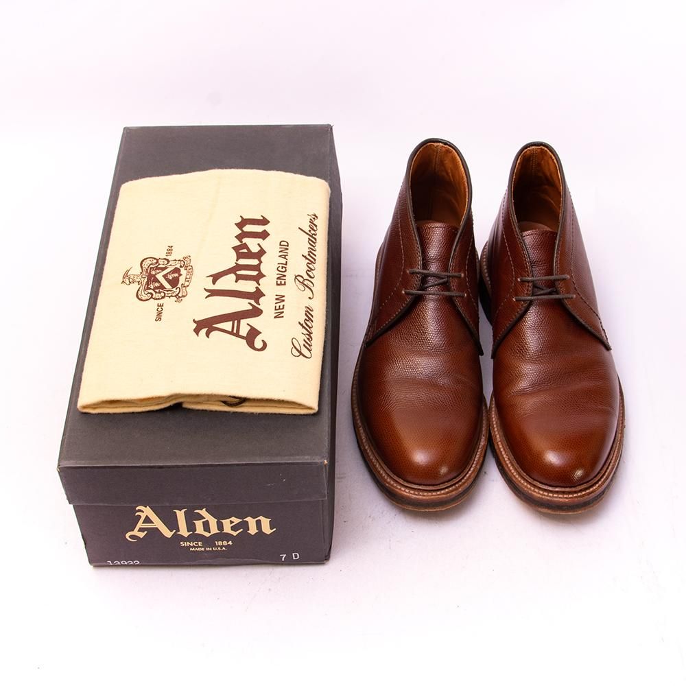 Alden ブラウン ドレスシューズ 7D アルパインカーフ International Gallery BEAMS（インターナショナルギャラリー