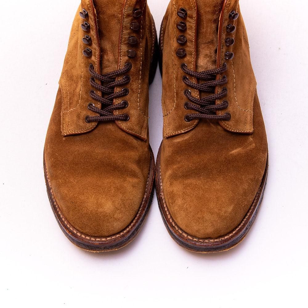 オールデン 86040H レースアップブーツ プレーントゥ ブラウンスエード