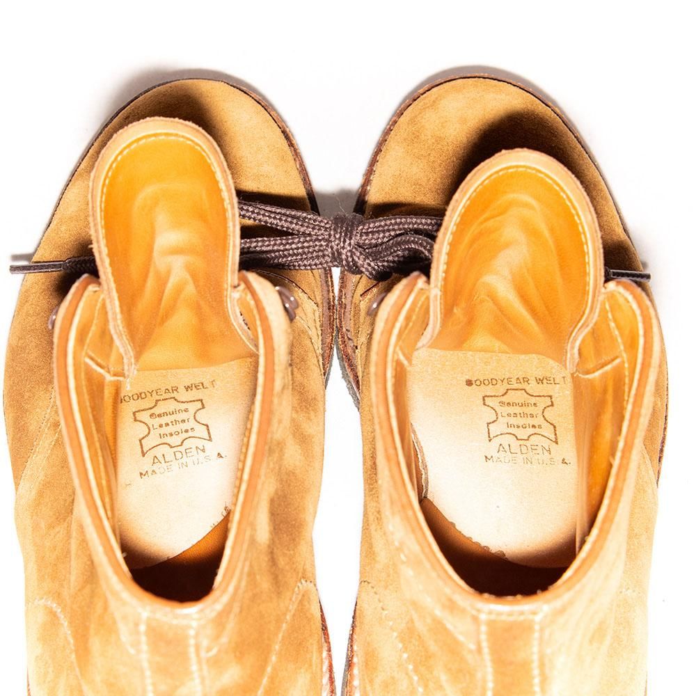 オールデン 86040H レースアップブーツ プレーントゥ ブラウン