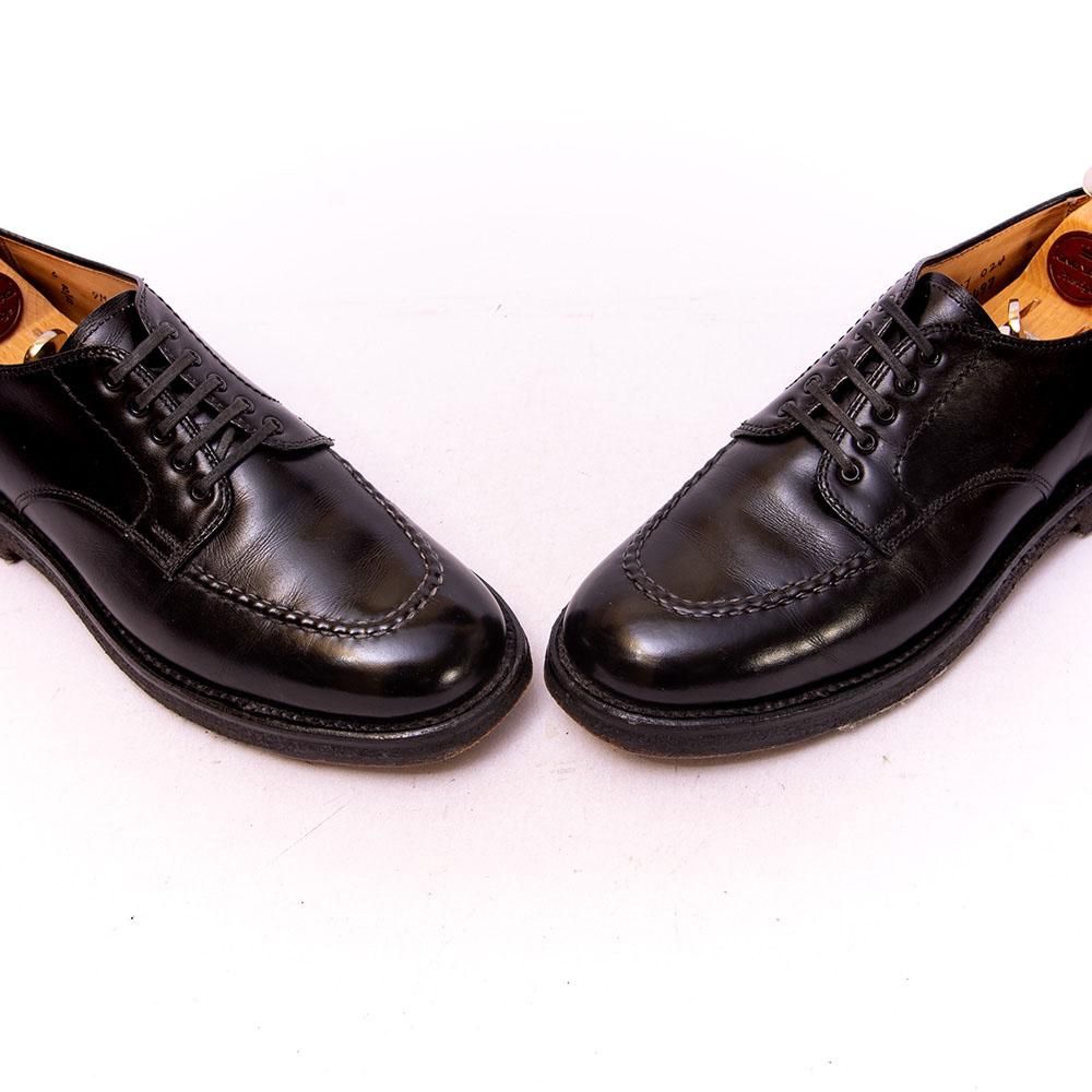 【オールデン】（9）ビジネスシューズ 924 Uチップ ブラック レザー オールデン】（9）ビジネスシューズ 924 Uチップ ブラック