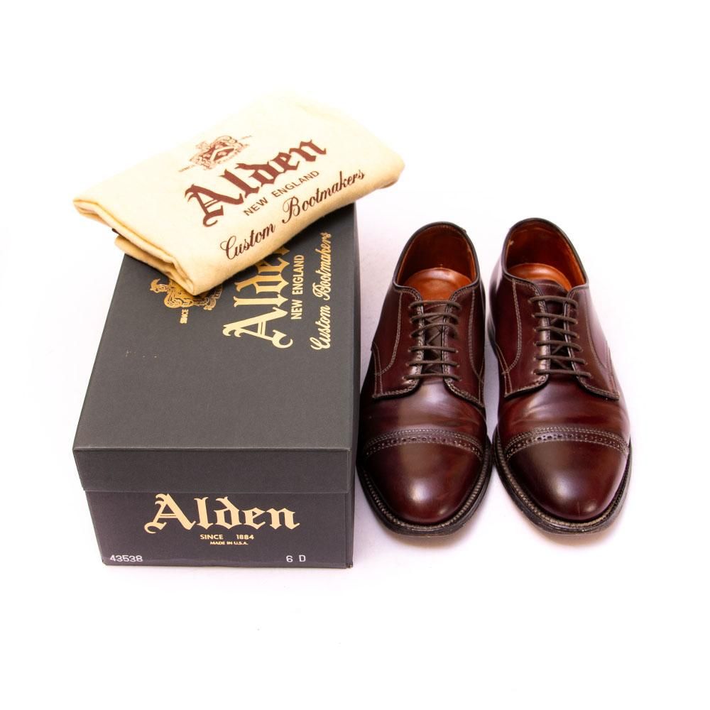オールデン コードバン（バーガンディ）　ラスト9742 サイズ7E オールデン コードバン（バーガンディ） ラスト9742 サイズ7E