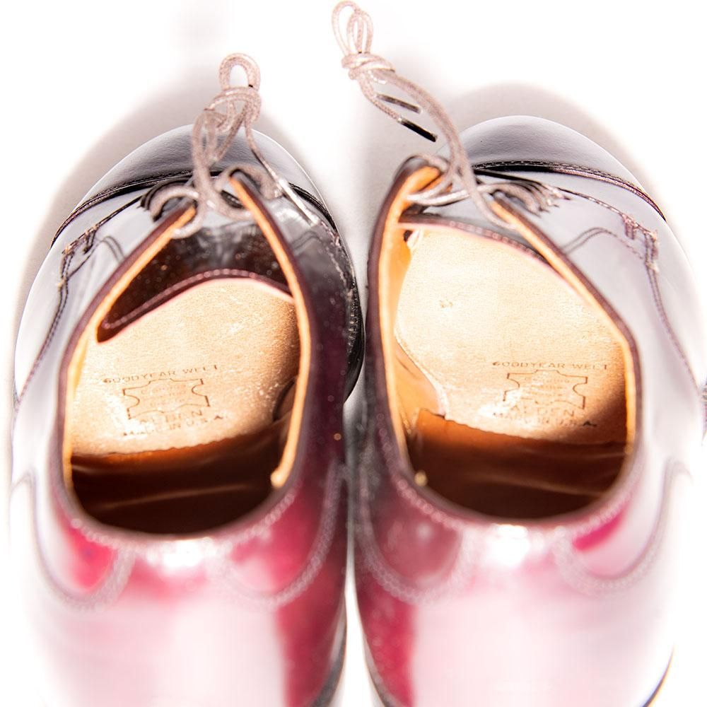 オールデン 2160 7 1/2 バーガンディ Alden collection|2160（ストレートチップ／バーガンディコード