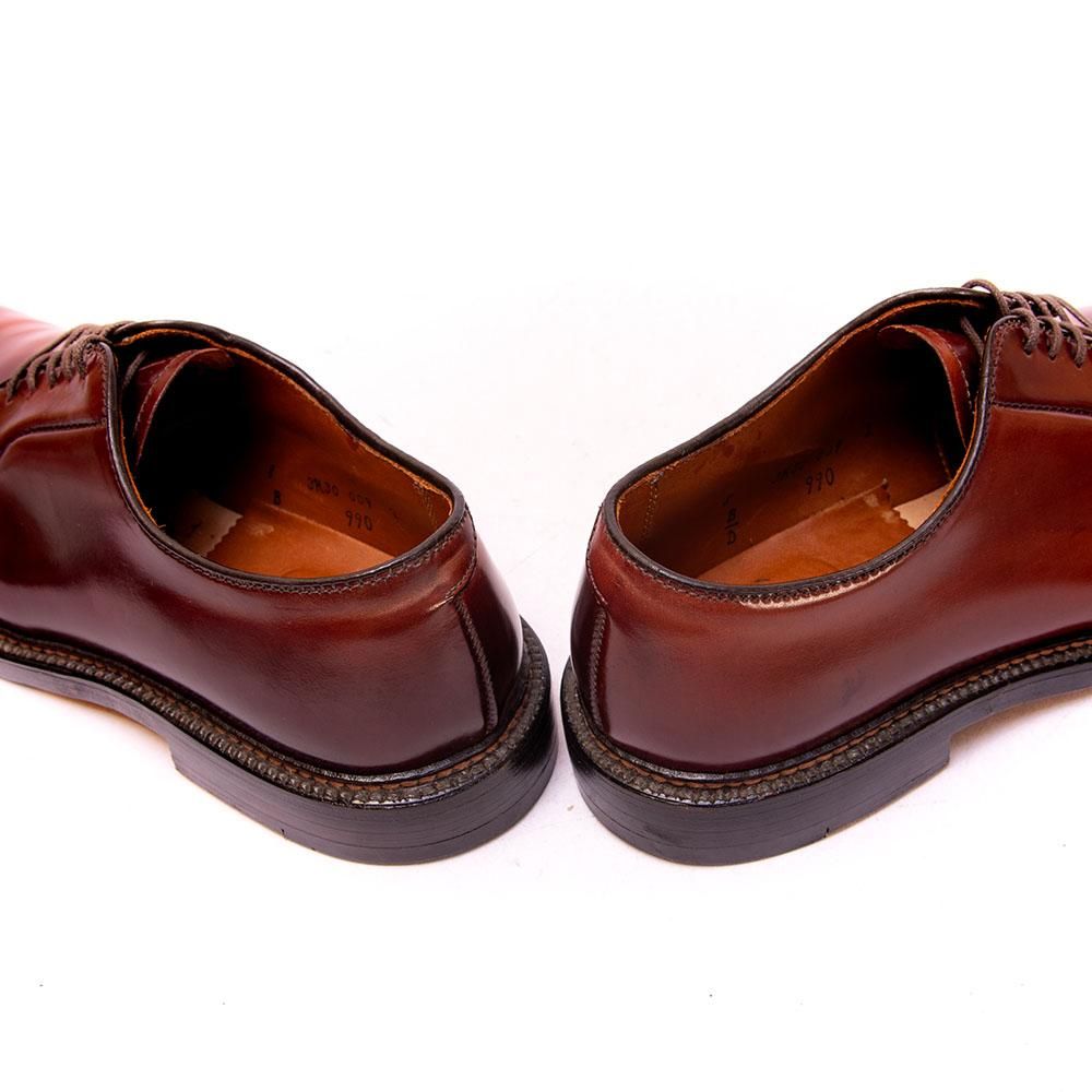 オールデン 990 プレーントゥ コードバン バーガンディ サイズ8D