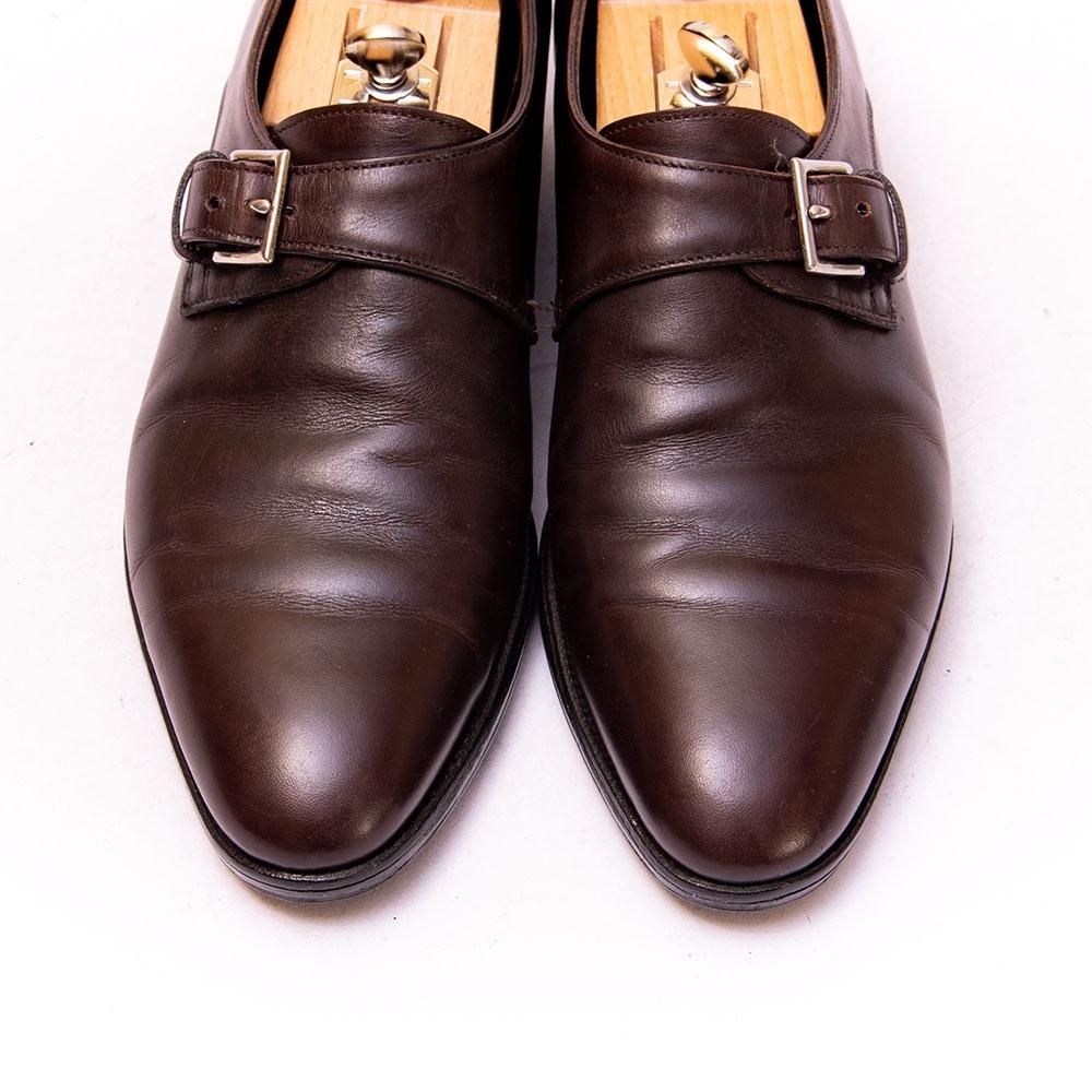 JOHN LOBB シングルモンクストラップ ブラウン 5.5E