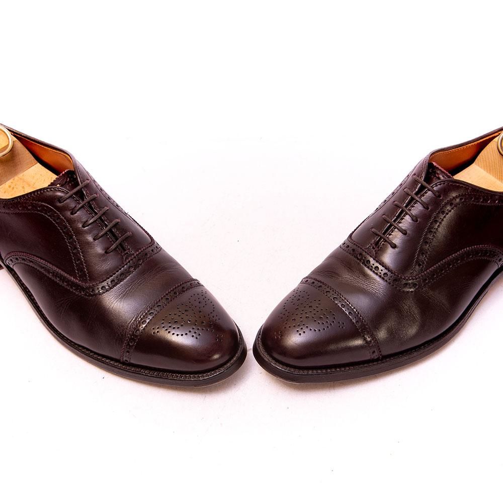 オールデン 908 セミブローグ バーガンディ ハンプトンラスト サイズ